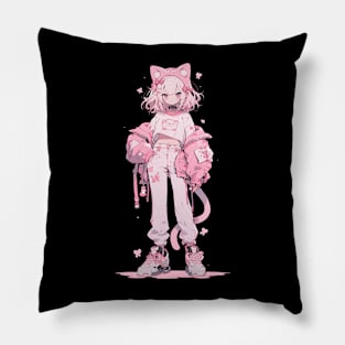 Anime Cat Girl 1 Pillow