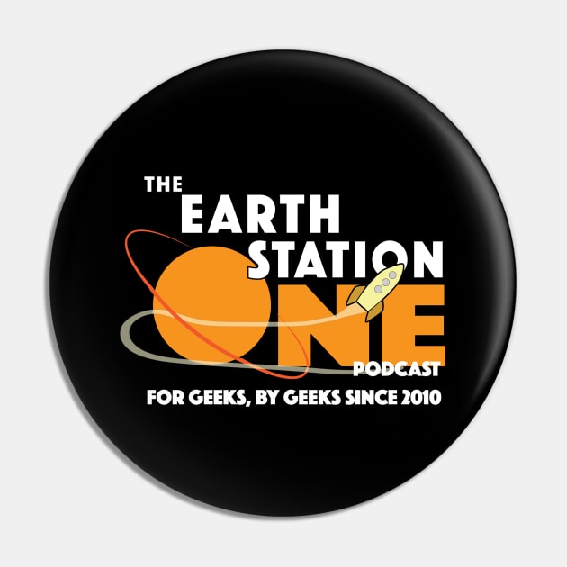 Vintage Earth Station One Podcast Pin by The ESO Network