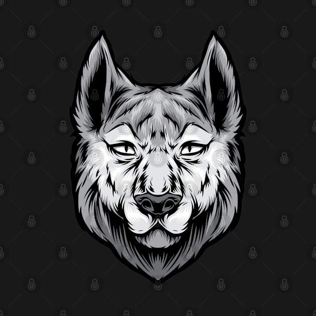 White Wolf Head by DDP Design Studio