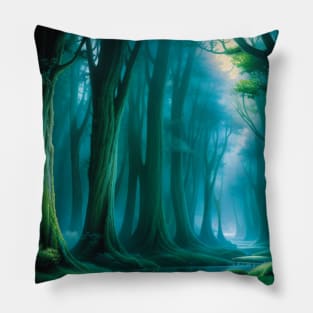 Gorgeous Green Forest Pillow