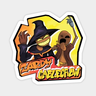 fnf zardy and cablecrow graffiti foolhardy Magnet