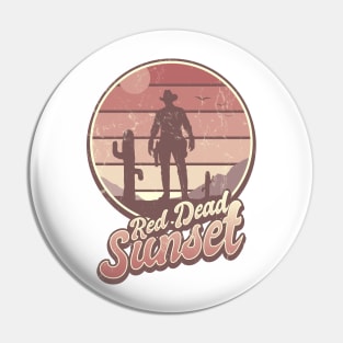 Red Dead Sunset Pin