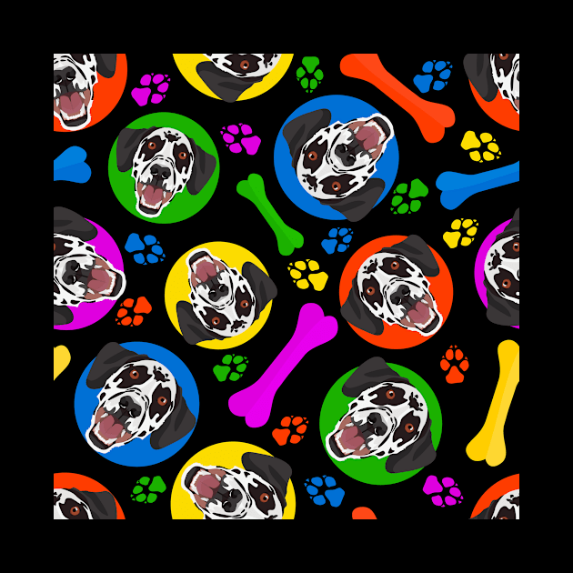 Colorful and playful Dalmatians by GreenOptix