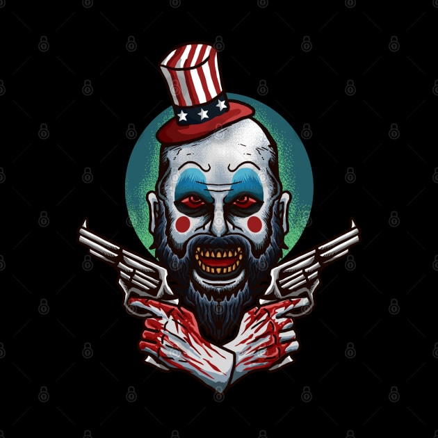 Captain Spaulding Holding Gun by haqrifkii