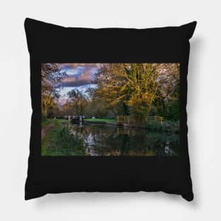 Autumn Reflections On The Kennet Pillow