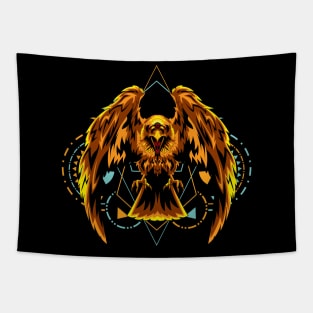 crow retro Tapestry