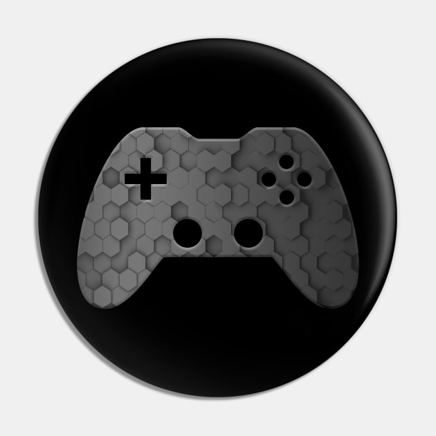 Black Geometric - Gaming Gamer Abstract - Gamepad Controller - Video Game Lover - Graphic Background Pin by MaystarUniverse