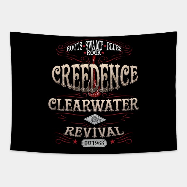 Creedence Clearwater Revival Swamp Rock Tapestry by HellwoodOutfitters