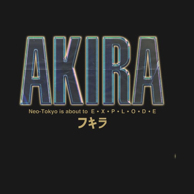 Custom yellow Akira logo by chqse