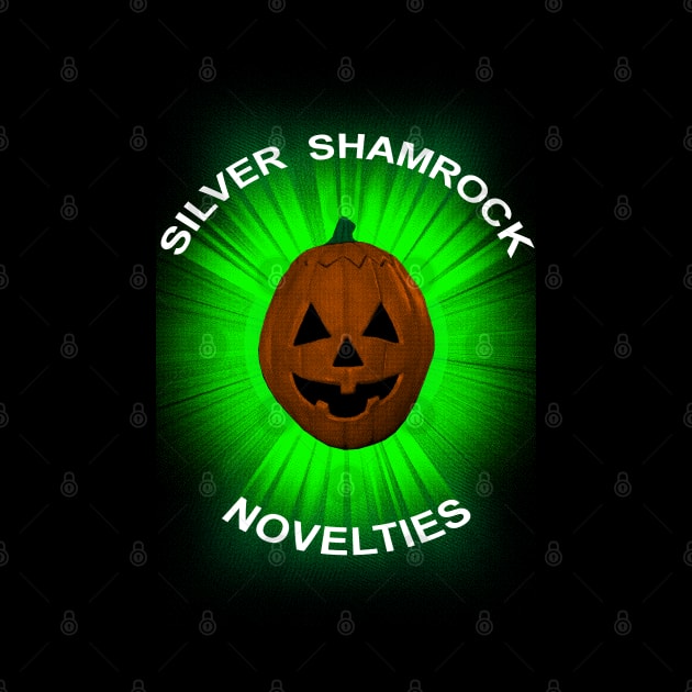 Silver Shamrock Pumpkin Head by SquareDog