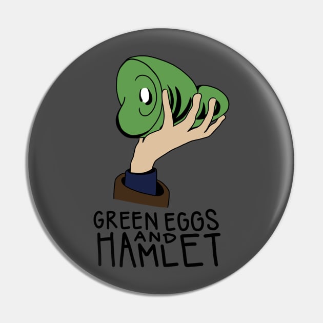 Green Eggs and Hamlet Pin by KiwiBugDraws