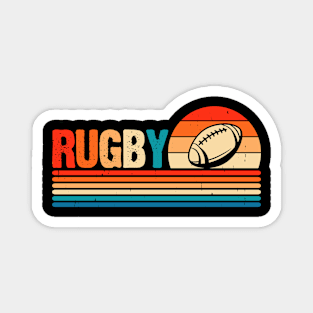 Rugby Sport Retro For Rugby Player Team Coach Rugby Lover Vintage Magnet