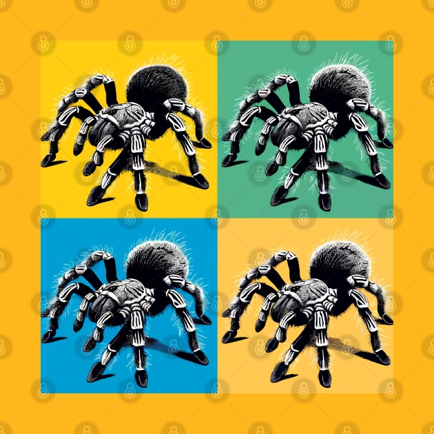 Pop Costa Rican Zebra Tarantula - Cool Spider by PawPopArt