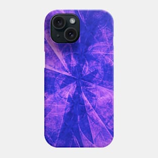 Super Blue and Violet Abstract Splash Burst Artwork Phone Case