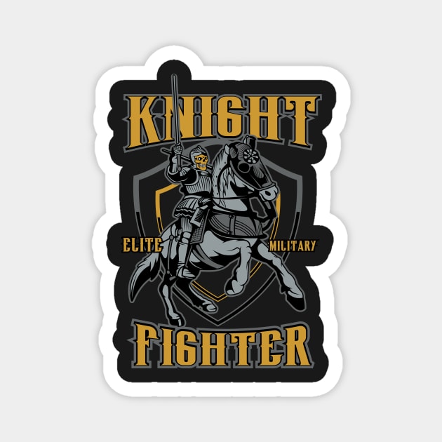 Knight Fighter Magnet by D3monic