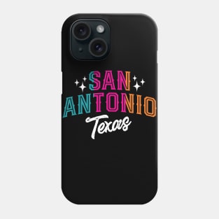San Antonio Texas Retro Colors Phone Case