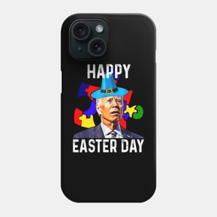 Joe Biden Happy Easter Day Autism Awareness Puzzle Piece Phone Case