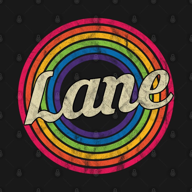 Lane - Retro Rainbow Faded-Style by MaydenArt