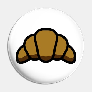 Croissant Bread Cartoon Icon Pin