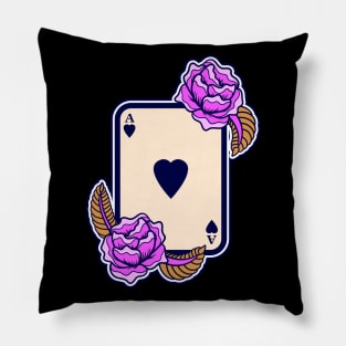 Playing card spade Pillow