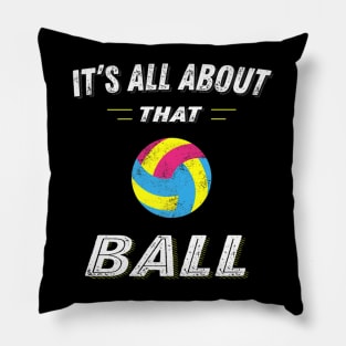 Volleyball Pun Ball for Girls and Women Players Pillow