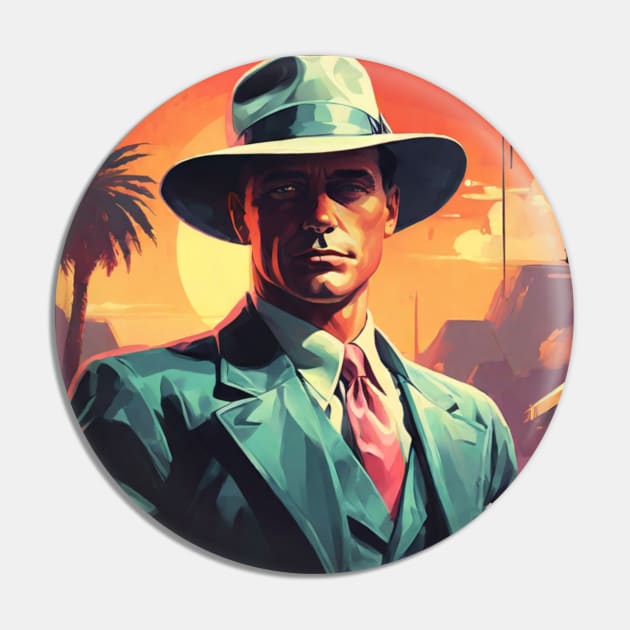 Noir Detective 1940’s (version 3) Pin by StudioX27