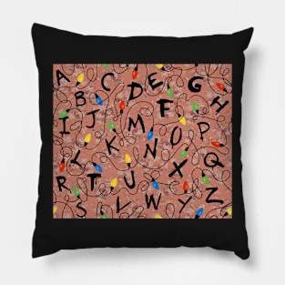 Strange Christmas Things Wallpaper Pillow