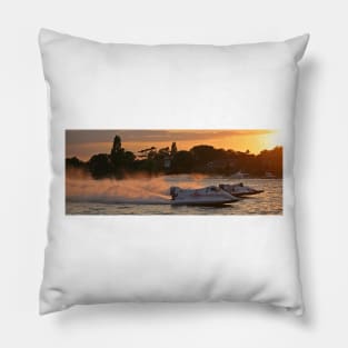 Power Boats on Oulton Broad Pillow