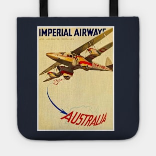 Imperial Airways : Travel from England to Australia Advertising Print Tote