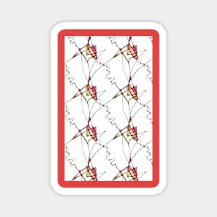 Zig Zag Luck design Magnet