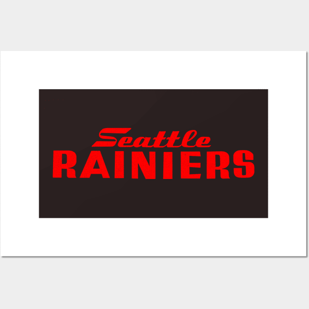 Defunct Seattle Rainiers Baseball Hat Crest - Baseball - Posters and Art  Prints