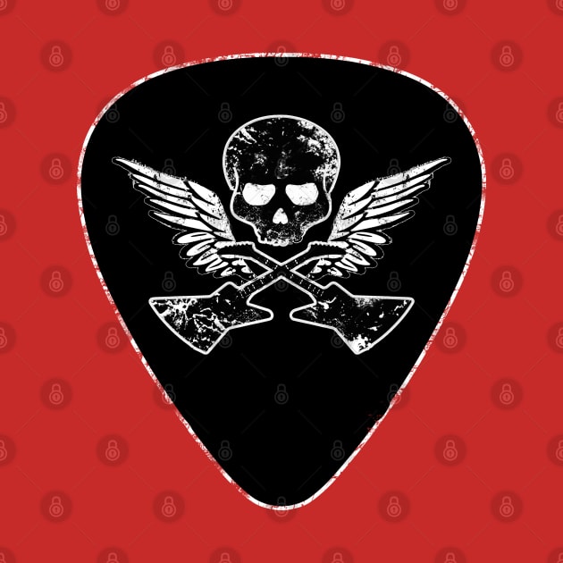 Guitar Pick Skull by Scar