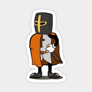 Teutonic Knight Cartoon (Player 8 colors, orange) Magnet