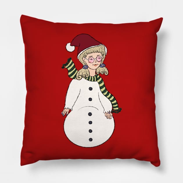 Santy Snowball Pillow by futuremeloves.me