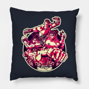 retro game fighter Pillow