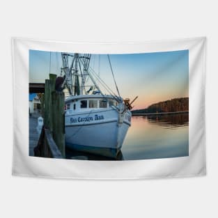 Boat in a Intracoastal Waterway Tapestry