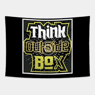 Think Outside Box Tapestry