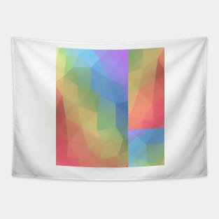 Abstract Rainbow Triangle Gradient Tapestry