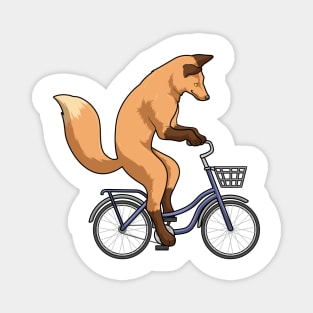 Fox with Bicycle Magnet