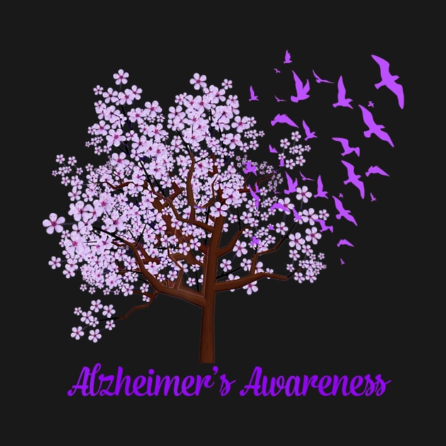 TREE BIRDS ALZHEIMERS ALZHEIMER AWARENESS Gift by thuylinh8