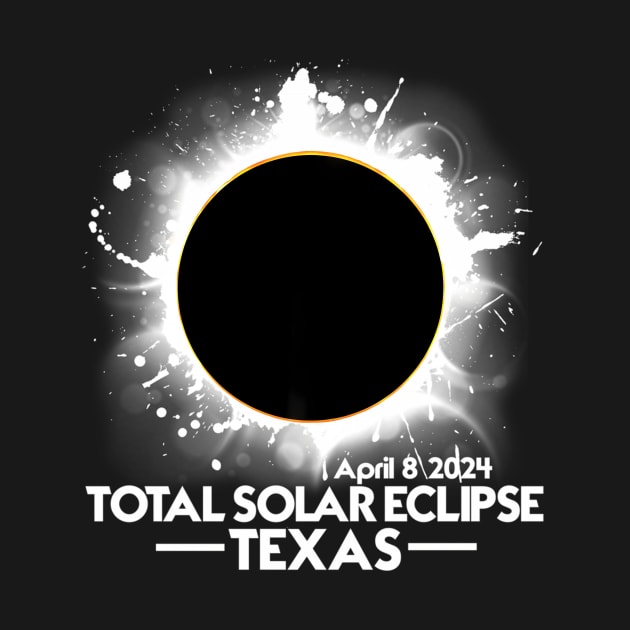 Total Solar Eclipse 2024 Texas Colorful Sun Totality by SanJKaka