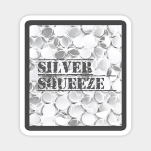 Silver Squeeze Coins Magnet