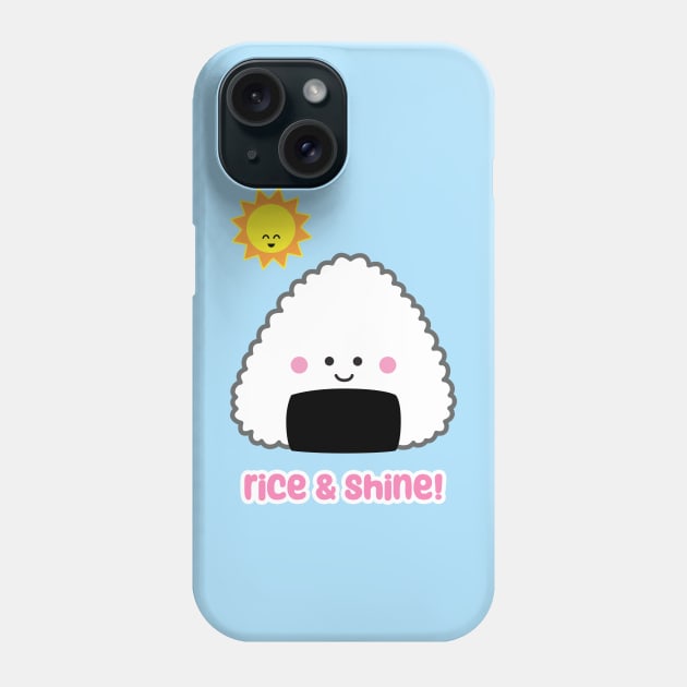 Rice and Shine Onigiri | by queenie's cards Phone Case by queenie's cards