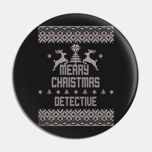 Merry Christmas DETECTIVE Pin