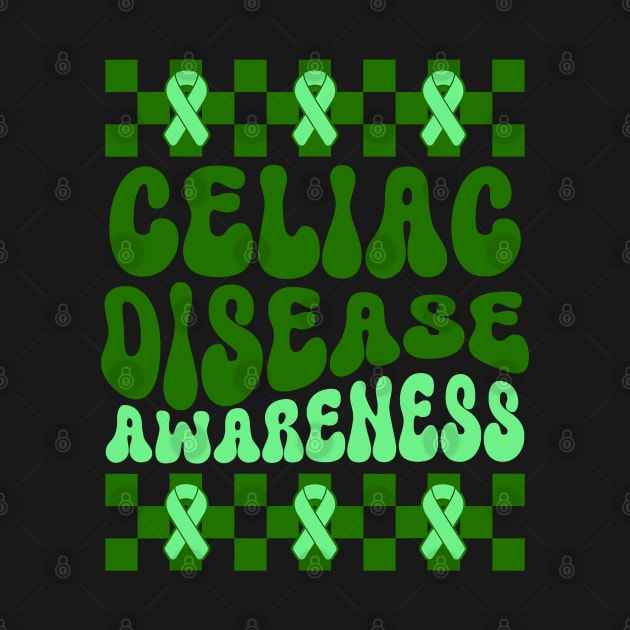 Celiac Disease Awareness Green Ribbon by JazlynShyann