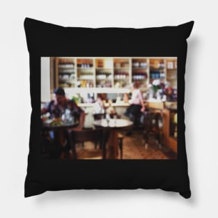 Restaurant Defocused Pillow