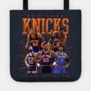 New York Knicks All Time Starting Five Tote