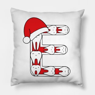 Letter E (Happimola Christmas Alphabet) Pillow