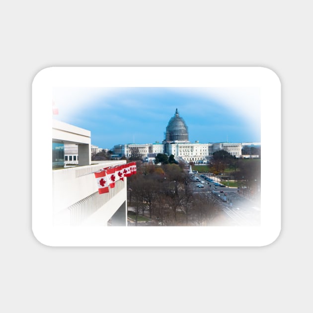 U.S. Capital and Canadian Embassy Magnet by thadz