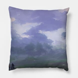 landscape pictures for wall cheerful Pillow